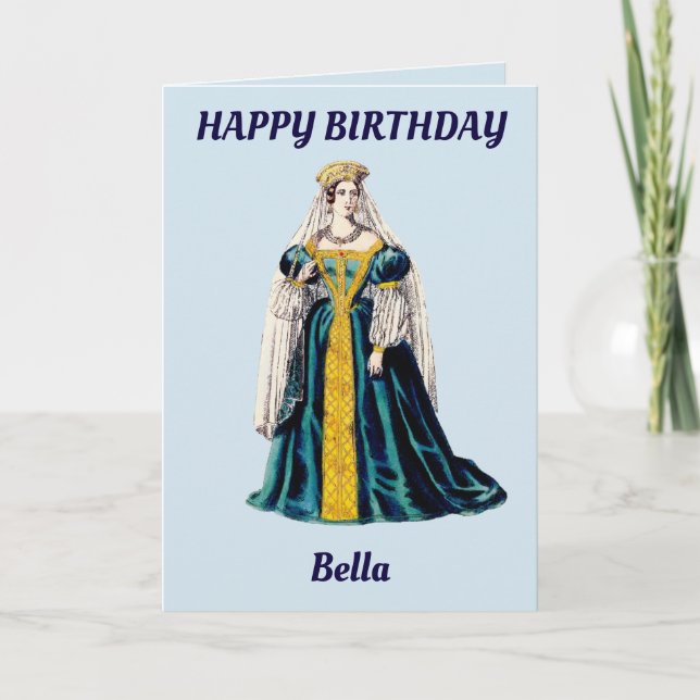 BELLA~ Personalised birthday card ~ (Front)