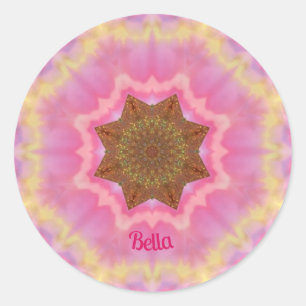 BELLA ~ Pretty In Pink sticker personalised