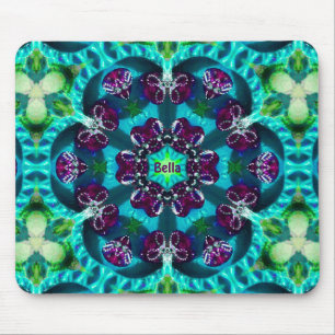 BELLA ~ Sweet Glittery Pattern ~ Personalized  Mouse Pad