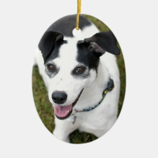 Bella the Rescue Dog Ceramic Ornament