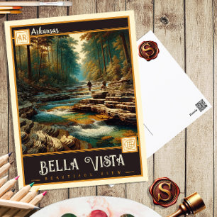 Bella Vista, Arkansas Carte postale Vintage