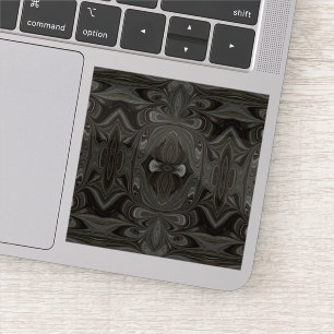 Belladonna Abstract Black and Gray Fluid Art