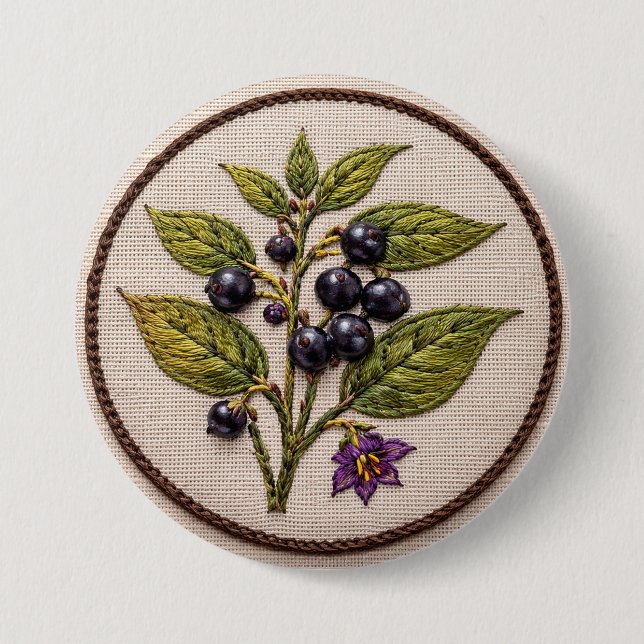 Belladonna Embroidery Large Badge (Devant)