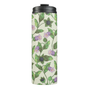 Belladonna Flowers: Vintage Floral Illustration Thermal Tumbler