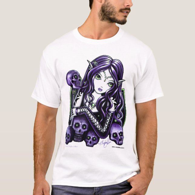 Belladonna Purple Skull Faery T-Shirt (Front)