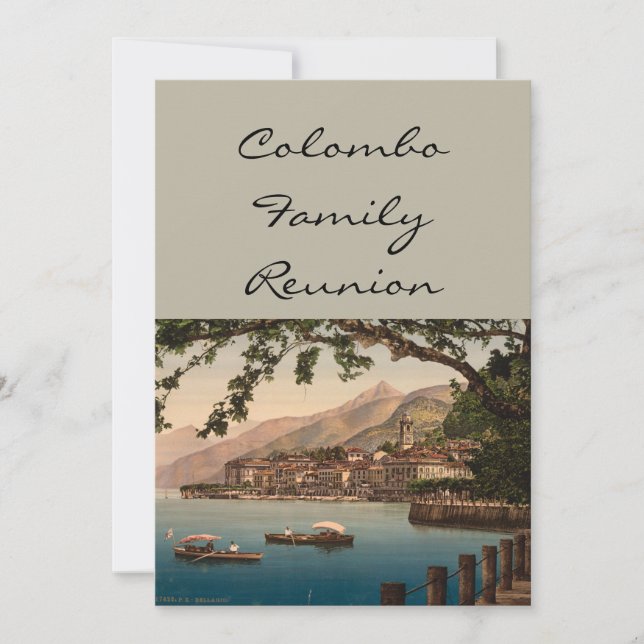 Bellagio I, Lake Como, Lombardy, Italy Invitation (Front)