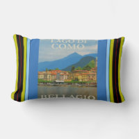 Bellagio Italie Poster Lumbar Coussin