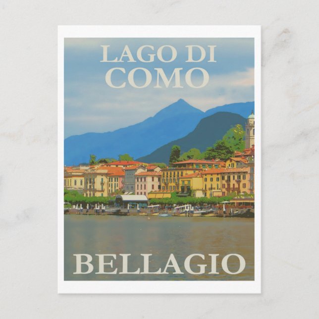 Bellagio Italy Poster Postcard (Front)