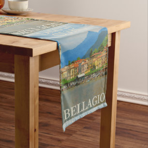 Bellagio Italy Poster Table Runner