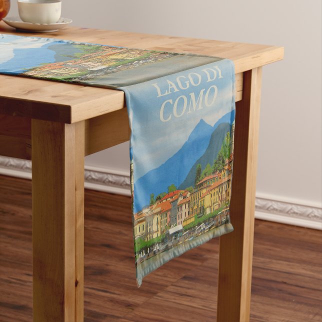 Bellagio Italy Poster Table Runner (In Situ)