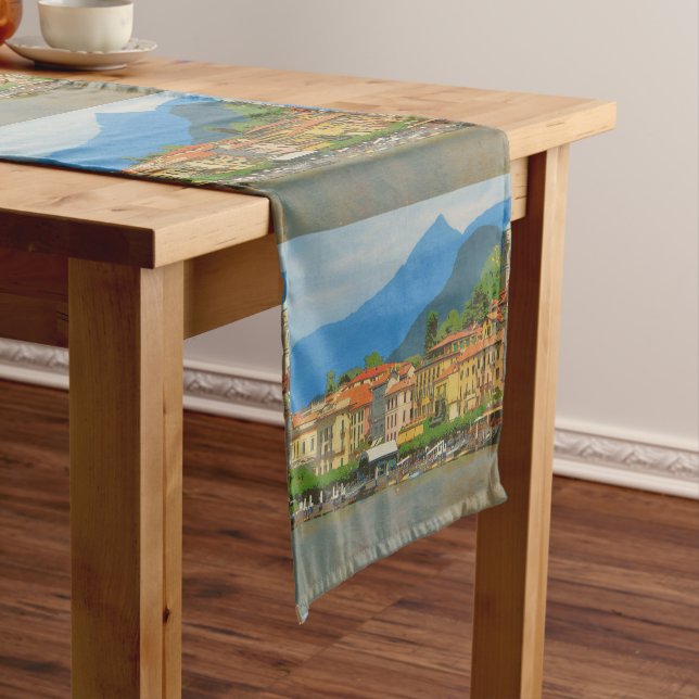Bellagio Italy Poster Table Runner (In Situ)