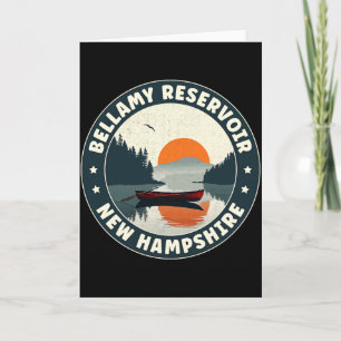 Bellamy Reservoir New Hampshire Sunset T Shirt  Card
