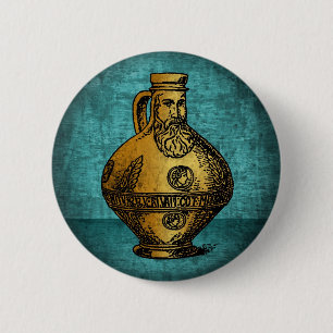 Bellarmine Witch Bottle 2 Inch Round Button