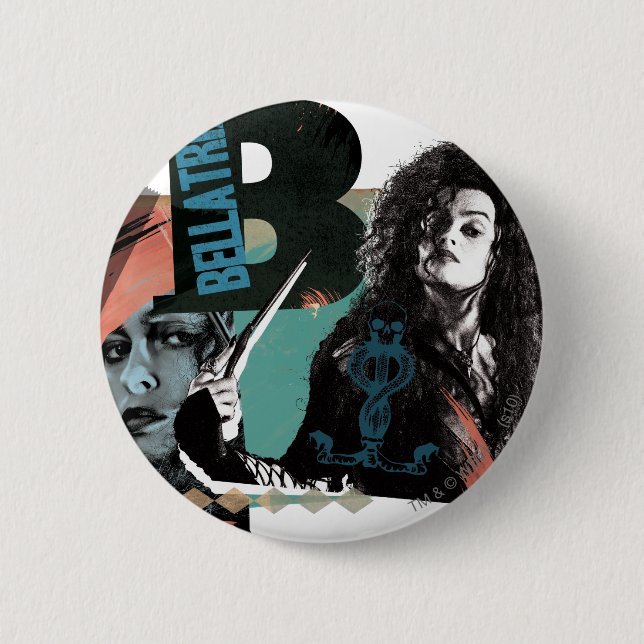 Bellatrix Lestrange 6 2 Inch Round Button (Front)