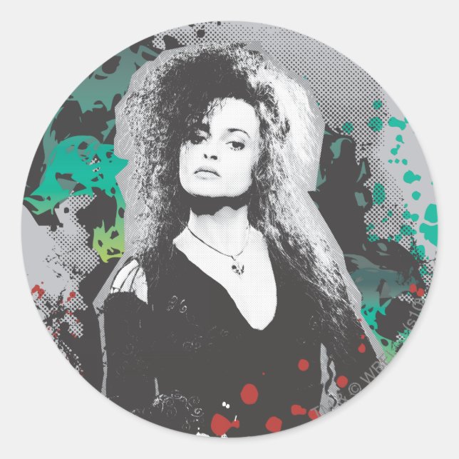 Bellatrix Lestrange Graphic Logo Classic Round Sticker (Front)