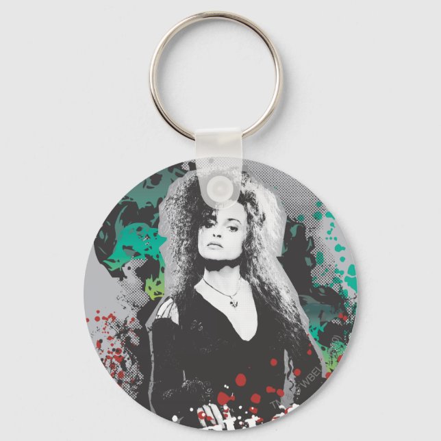 Bellatrix Lestrange Graphic Logo Keychain (Front)