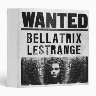 Bellatrix Lestrange Wanted Poster Binder