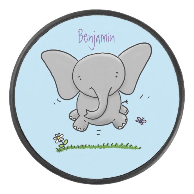 Belle adorable dessin d'éléphant bébé (Devant)