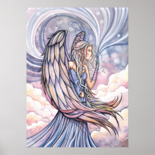 Belle affiche d'ange par Molly Harrison