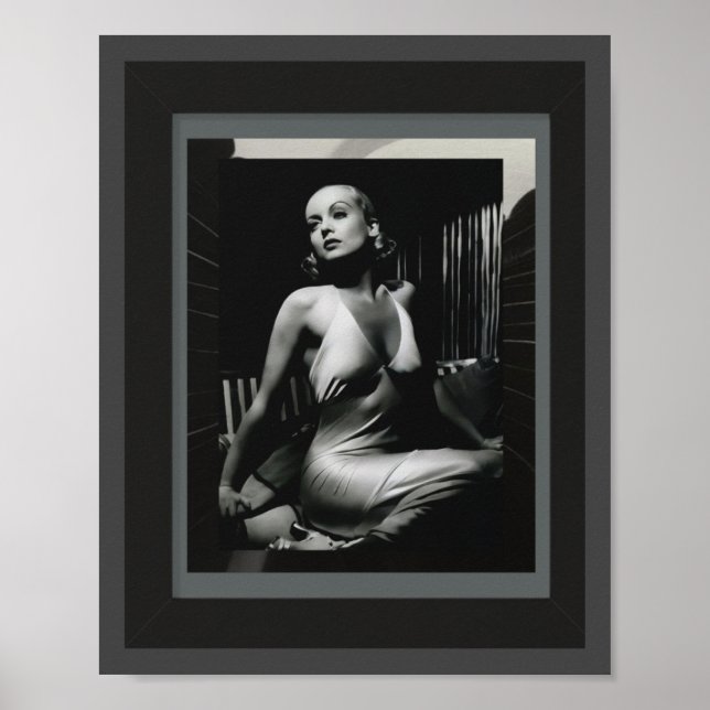 Belle affiche de Carole Lombard (Devant)