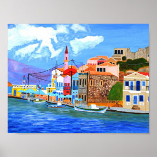 Belle affiche de la Grèce