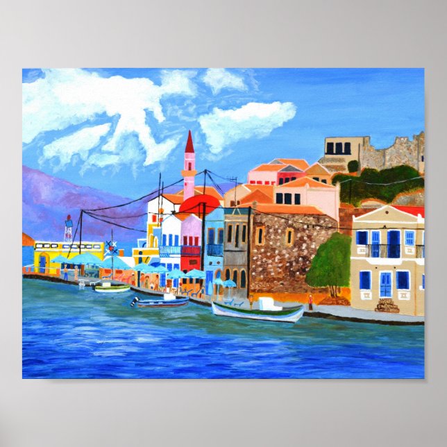 Belle affiche de la Grèce (Devant)