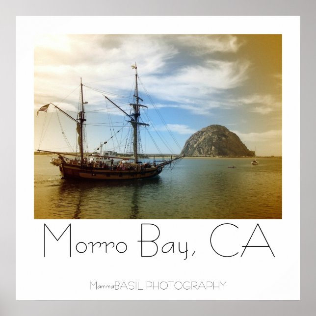 Belle affiche de Morro Bay ! (Devant)
