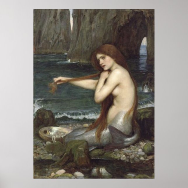 Belle affiche de sirène (Devant)