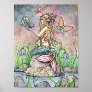 Belle affiche de sirène par Molly Harrison