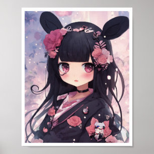 Belle affiche de style Anime