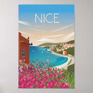 Belle affiche de voyage en France