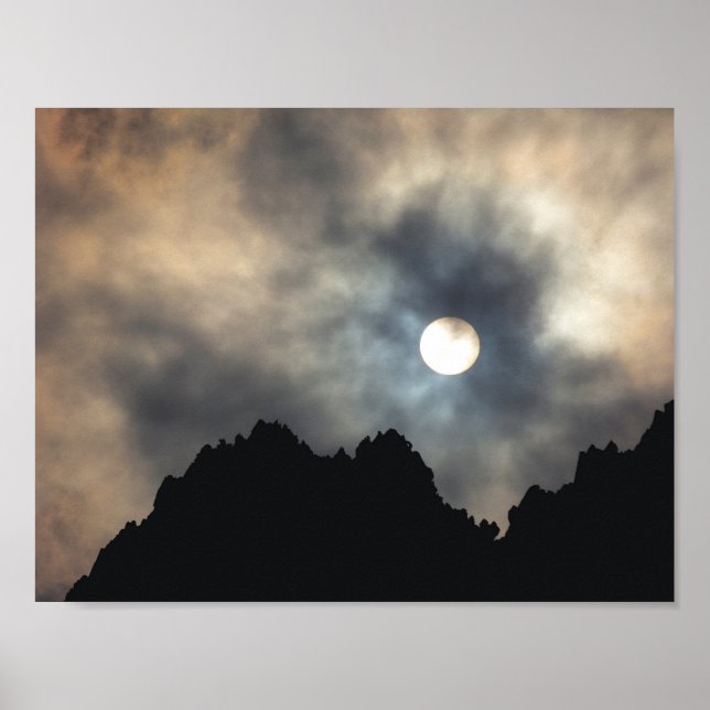 Belle affiche d'éclatement de nuages (Devant)