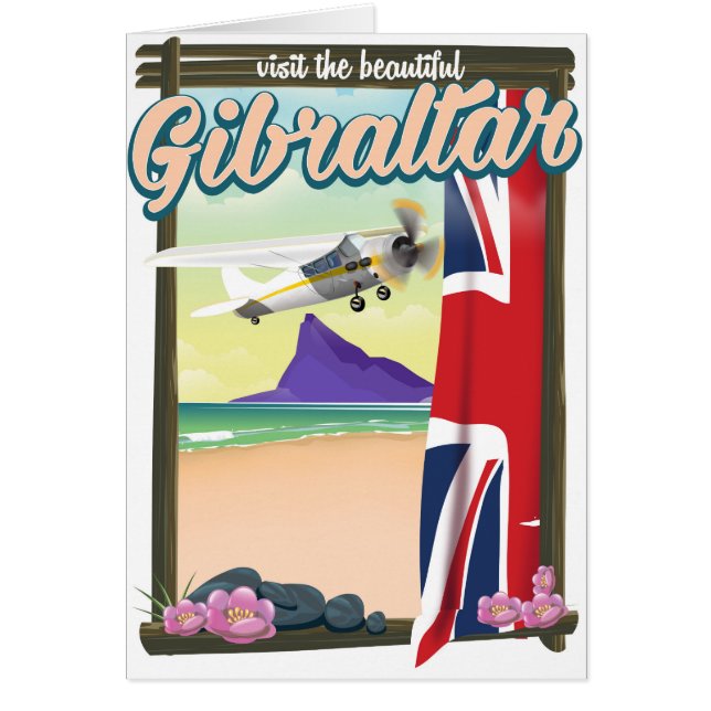 Belle affiche Gibraltar Travel (Devant)