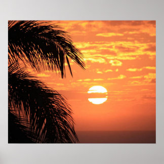 Belle affiche Hawaiian Sunset Imprimer