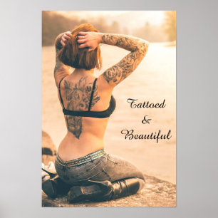 Belle affiche tatouée