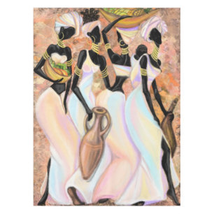 Belle Africaine Femmes Nappe Art Design