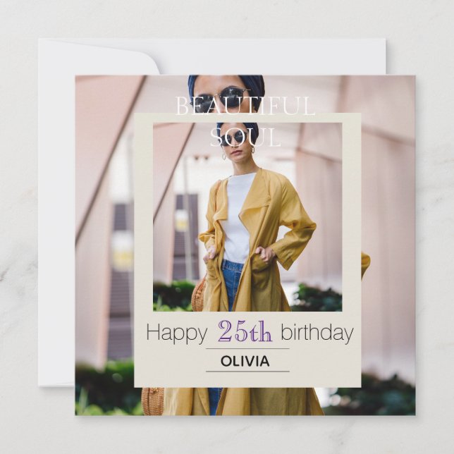Belle Âme Bonne Carte d'anniversaire Soul (Devant)