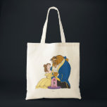 Belle and Beast Holding Hands Tote Bag<br><div class="desc">Belle</div>
