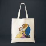 Belle and Beast Holding Hands Tote Bag<br><div class="desc">Belle</div>