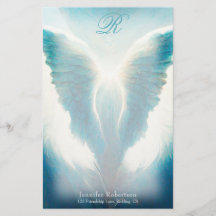Belle Ange Ailes Monogramme Papeterie