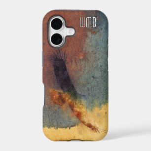 Belle Aquarelle d'aigle Art Couleurs foncées