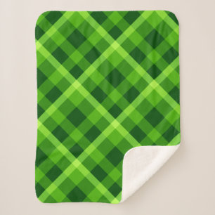 Belle Arbre Vert Plaid Petite couverture Sherpa