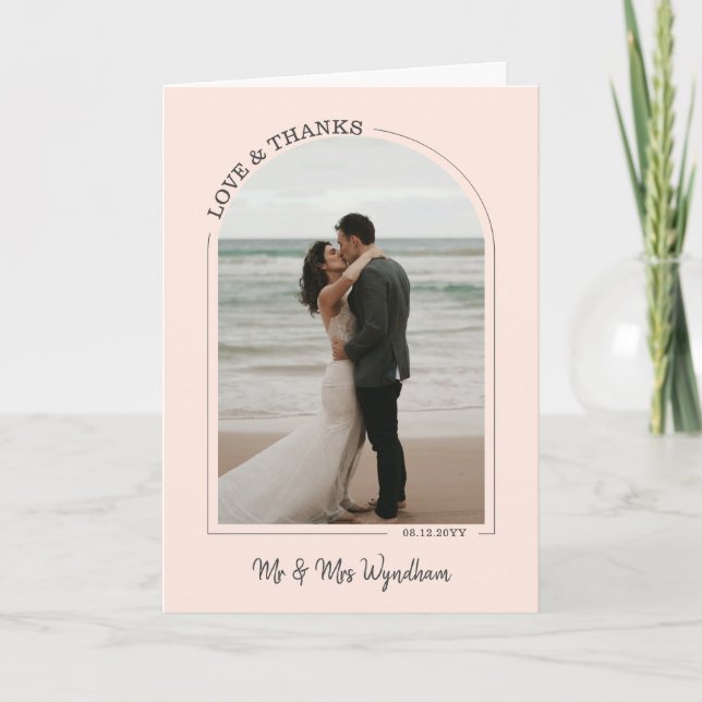 Belle Arche Bleue Mariage Photo Love & Merci (Devant)