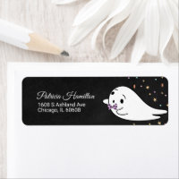 Belle Baby Ghost Halloween Baby shower Étiquette
