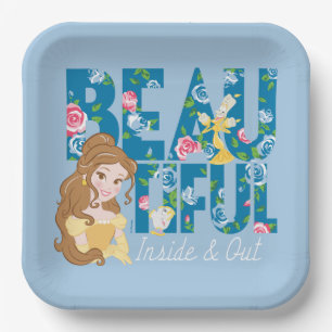 Belle   Beautfiul Inside & Out Paper Plate