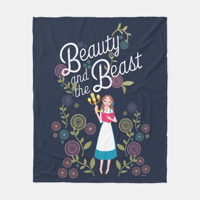 Belle | Beauty And The Beast Fleece Blanket (Front)