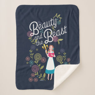 Belle Beauty And The Beast Sherpa Blanket
