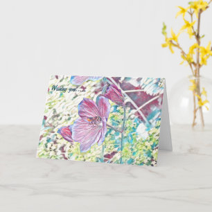 Belle bebe à pâte à papier peint carte d'anniversa