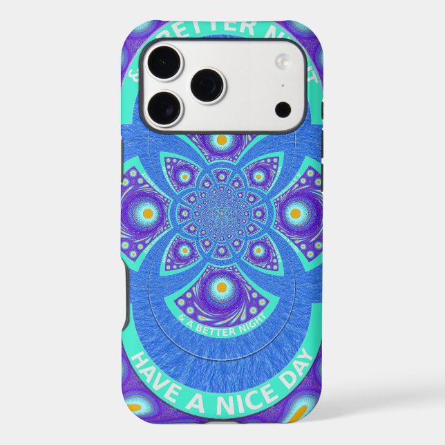 Belle belle Afrique bleu Mandala Flora design (Verso)