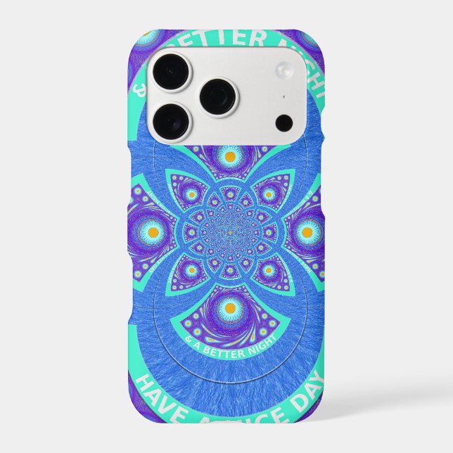Belle belle Afrique bleu Mandala Flora design (Verso)